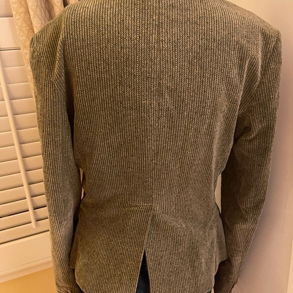 ALEX GAINES Cotton Velvet Herringbone Jacket with Asymmetrical Buttons - Picture 4 of 8